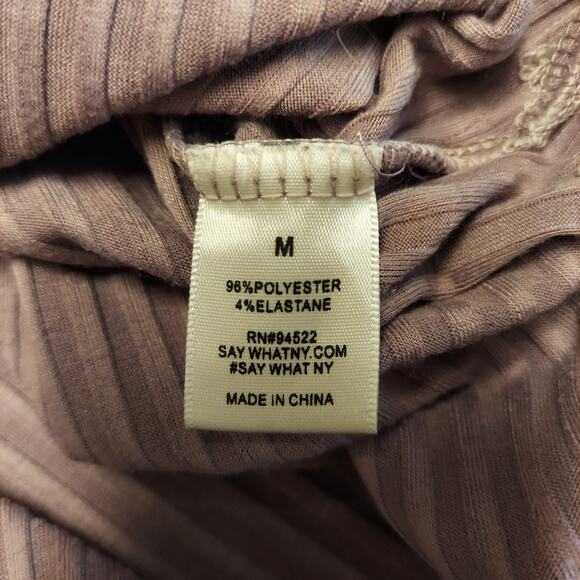 Say What‎ Ribbed Midi Slip Dress M Adjustable Straps Y2K Bodycon Fairy Grunge - Picture 9 of 10